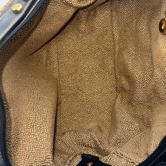 Borbonese Redwall Soft Leather Dome Bag - Picture 9 of 13